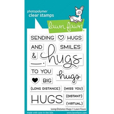 Lawn Fawn Clear Stamps - Long Distance Hugs